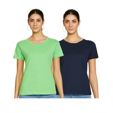 Deals and Offers on Women - honeysuckle by Cotton Colors Women's Classic T-Shirt (Pack of 2) Deals, Discounts & Offers on Women - honeysuckle by Cotton Colors Women's Classic T-Shirt (Pack of 2)
