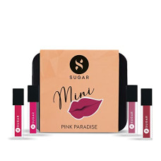 Deals, Discounts & Offers on Beauty Care - SUGAR Cosmetics Sassy Lips Mini Lipstick Set, Ultra Matte Liquid Lipstick, Transferproof and Waterproof, Lasts Up to 12hrs (Gift Set | Pack of 4)