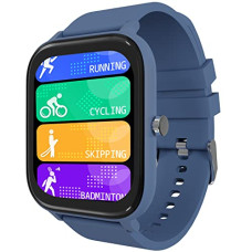 Deals, Discounts & Offers on Electronics - ZEBRONICS ZEB-FIT8220CH Smart Watch with 4.3cm Large Square Touch Display, IP68 Waterproof, Heart Rate, BP, SpO2 Monitor,12 Sports Mode, Caller ID, All Notifications and Custom Watch face (Blue)