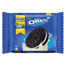 Deals, Discounts & Offers on  - Cadbury Oreo Vanilla flavour Cookie Sandwich Cream Biscuit Family pack (288.75g, Pack of 3 x 96.25g / 300g , Pack of 3 x 100g grammage may vary)