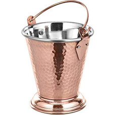 Deals, Discounts & Offers on  - Crockery Wala And Company Hammered Design Copper Steel Serving Bucket