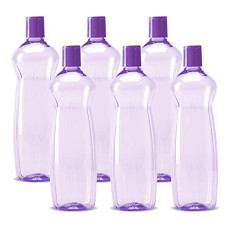 Deals, Discounts & Offers on  - MILTON Pacific 1000 Pet Water Bottles, 1 Litre Each, Set of 6, Purple | BPA Free | Leak Proof | Office Bottle | Gym Bottle | Home | Kitchen | Travel Bottle | Hiking | Treking Bottle | Reusable Bottle