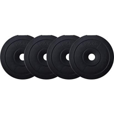 Deals, Discounts & Offers on  - FitBox Sports Intruder 10 Kg Blend Weight Plates - 2.5 Kg X 4 (Black)