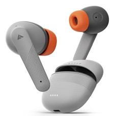 Deals, Discounts & Offers on Headphones - Boult Audio Z25 True Wireless in Ear Earbuds with 32H Playtime, 45ms Low Latency, Type-C Fast Charging (10=150Mins), Made in India, Zen ENC Mic, 13mm Bass Drivers, Bluetooth 5.3 Ear Buds (Sunset Grey)