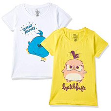Deals, Discounts & Offers on  - [Size 2 Years-3 Years] Joshua Tree Girl's Hello Kitty Regular fit T-Shirt (Pack of 2)