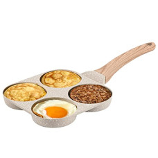 Deals, Discounts & Offers on Cookware - CAROTE Non Stick Appam Maker Uttappa Tawa (4-Cavities), Appe Pan, Induction & Granite Uttapam Pan, Gas Compatible, 18cm, PFOA Free