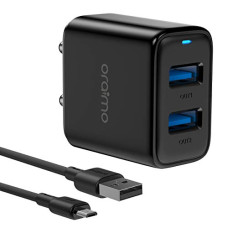 Deals, Discounts & Offers on Mobile Accessories - USB Charger, Oraimo Elite Dual Port 5V/2.4A Wall Charger, USB Wall Charger Adapter