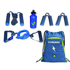 Deals, Discounts & Offers on Accessories - VERIFIED GYM SET INCLUDING VF-1027 TRAINING SET WITH CHARGED UTILE SACK BAG BLUE