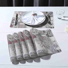 Deals, Discounts & Offers on  - Wonderchef Valentina Set of 6 Abstract Print Placemat