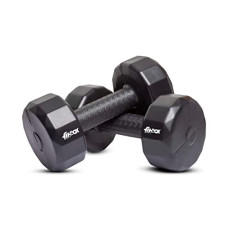 Deals, Discounts & Offers on  - FitBox Sports Exclusive 5kg Diamond Dumbbells Set (2.5kg x 2) Exercise and Fitness Training Kit