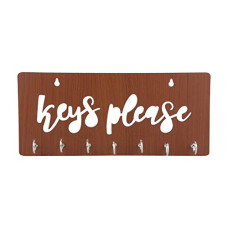 Deals, Discounts & Offers on  - Sehaz Artworks Wooden Keys Hanger | Key Holder for Wall Stylish | Key Stand | Key Chain Holders