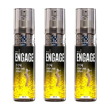 Deals, Discounts & Offers on Beauty Care - Engage M4 Perfume Spray For Men, Spicy and Lavender, Skin Friendly, 360ml ( 120ml, Combo Pack of 3 )