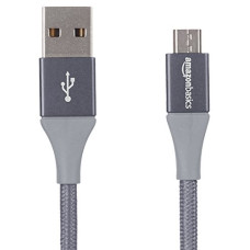Deals, Discounts & Offers on  - Amazonbasics Double Braided Nylon Micro USB (Not Type-C) Fast Charging Cable