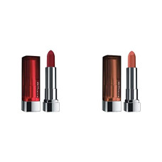 Deals, Discounts & Offers on Beauty Care - Maybelline New York Color Sensational Creamy Matte Lipstick, 695 Divine Wine, 3.9g And Maybelline New York Color Sensational Creamy Matte Lipstick, 657 Nude Nuance, 3.9g