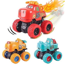 Deals, Discounts & Offers on  - Jack Royal Friction Car Toys For Kids Animal Stunt Car Toys Monster Truck Inertia Friction Powered Vehicles Toys (Pack of 2) Multicolor