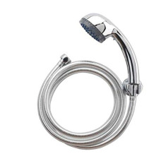 Deals, Discounts & Offers on Home Improvement - Cera F7030301 Telephonic Hand Shower with Wall Hook and 1.5m Hose (Chrome Finish) Pack of 2