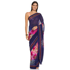 Deals, Discounts & Offers on Women - Anand Sarees Georgette Floral Print Sarees(Set of 2)