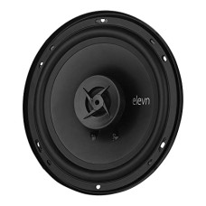 Deals, Discounts & Offers on Electronics - elevn Elite 2 Way 6 Inch 320 Watt Peak 80W RMS Coaxial Car Speaker (Pair), Black
