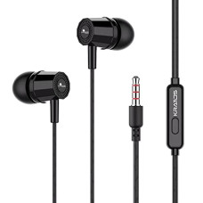 Deals, Discounts & Offers on Headphones - Kratos Thump Wired Earphones, Powerful Bass, HD Sound Quality Earphones, Tangle Free Cable, Comfortable in Ear Fit, with mic, 3.5 mm Jack (Black)