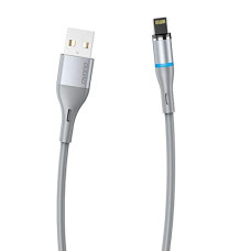 Deals, Discounts & Offers on  - DUDAO 3A Fast Charging Magnetic Connector Head Cable with LED Light Indicator (1.23 Meter, Grey, Lightning Compatible) (L9-Lightning)