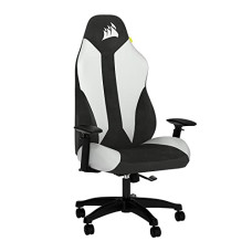 Deals, Discounts & Offers on Furniture - Corsair TC70 Remix Gaming Chair - White (Relaxed Fit, Leatherette & Soft Cloth Fabric Exterior, Built-in Foam Lumbar Support, Highly Adjustable Armrests, 105 Reclining Seat) - CF-9010040-UK