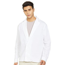 Deals, Discounts & Offers on Men - RIVER Men's Notch Lapel Regular fit with Full Sleeve Blazer (DBS/PL2/J040_Bright White_L