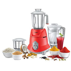 Deals, Discounts & Offers on  - Prestige Supra 750 watt Mixer Grinder, Red, Small