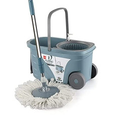 Deals, Discounts & Offers on Home Improvement - Cello Spin Mop Bucket Max Clean with Soap Dispenser, Grey