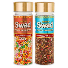 Deals, Discounts & Offers on  - Panjon Swad Coloured Saunf & Specail Mumbaiya Mix (Mukhwas Mouth Fresheners) 2 Bottles, 310g
