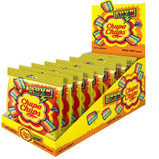 Deals, Discounts & Offers on  - Chupa Chups Sour Bites, Mixed Fruit Flavour, Soft & Chewy Toffee Pack, 8 X 61.6 g