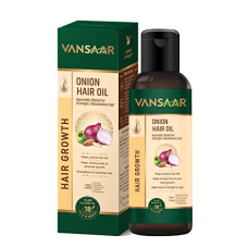 Deals, Discounts & Offers on Beauty Care - Vansaar Onion Hair Oil|For Intense Hair Growth & Hair Fall Control Treatment | With onion extract, Almond oil, olive oil, walnut oil, castor oil, coconut oil, jojoba oil, Amla oil, argan oil, Brahmi Oil, Fenugreek Oil, Bhringhraj Oil | No Mineral Oil, syn