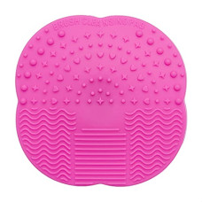 Deals, Discounts & Offers on Beauty Care - Amazon Brand - Solimo Makeup Brush Cleaning Mat with Holder, Ellipse Pattern, Lavender