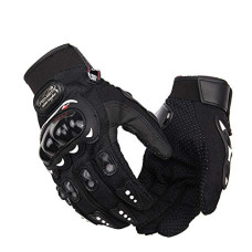 Deals, Discounts & Offers on  - Autokraftz Black Probiker Full Racing, Riding, Motorcycle Driving Gloves (Medium, 1 Pair)