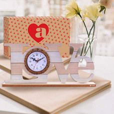 Deals, Discounts & Offers on  - ARCHIES Love Clock | Analog Table Clocks, Desk Top, Wall Hanging Facility |Silent Non Ticking Quartz Movement | Battery Operated