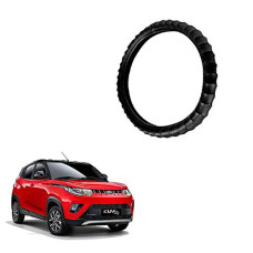 Deals, Discounts & Offers on  - Kandid Black Leatherette Car Steering Wheel Cover