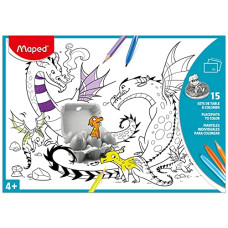 Deals, Discounts & Offers on  - Maped Placemats to Color, Cardboard Sleeve, 15 Sheets, Assorted Colors (831210)