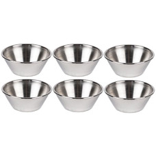 Deals, Discounts & Offers on  - Dynore Stainlesss Steel Set of 6 Sauce Cup 45 ml Each 6x6x2 cm