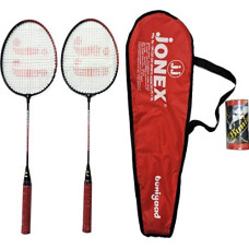 Deals, Discounts & Offers on  - JONEX Junior BUNIYAD Badminton Racket Set (2 Rackets and 3 SHUTTLECOCKS) Badminton Kit @Hipkoo