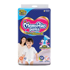 Deals, Discounts & Offers on Baby Care - MamyPoko Pants Extra Absorb XL42,Unisex Baby, Pack of 42