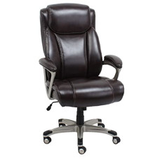 Deals, Discounts & Offers on Furniture - AmazonBasics Big & Tall Executive Chair (Brown, Leather)