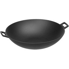 Deals, Discounts & Offers on Cookware - AmazonBasics Cast Iron Heavy Duty Pre-Seasoned Wok Pan (14inch)