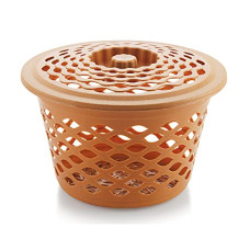 Deals, Discounts & Offers on  - Nakoda 333 Lotus Storage Basket With Lid Multipurpose Use for Kitchen & Home Organiser Box