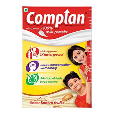 Deals, Discounts & Offers on  - Complan Nutrition and Health Drink Kesar Badam 500g, Refill pack with power of 100% Milk Protein and contrains 34 Vital Nutrients