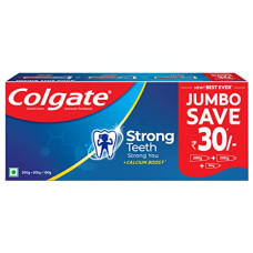 Deals, Discounts & Offers on  - Colgate Strong Teeth 500g (200g x 2 + 100g, Pack of 3) Cavity Protection Toothpaste, Colgate Toothpaste with Calcium Boost, Saver Pack, India's No.1 Toothpaste