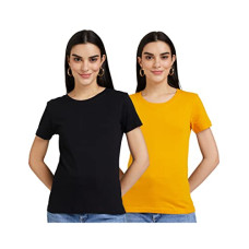Deals, Discounts & Offers on Women - [Size M] honeysuckle by Cotton Colors Women's Classic T-Shirt (Pack of 3)