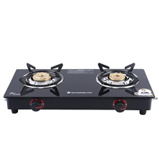 Deals, Discounts & Offers on  - Wonderchef Platinum Plus 2 Burner Glass Cooktop, 1 Glass Top, 2 Brass Burners, 2 Heavy Pan Supports with 2 Years Warranty