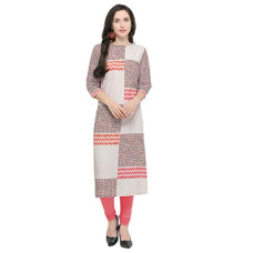 Deals, Discounts & Offers on Women - [Size L] Stylee Lifestyle Beige Crepe Printed Kurti