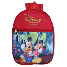 Deals, Discounts & Offers on  - Heart Home Disney Mickey & Minnie School Bag|2 Compartment Rexine School Bagpack|School Bag for Kids|School Bags