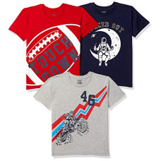 Deals, Discounts & Offers on  - [Size 13 Years-14 Years] Chromozome Boy's Regular Fit T-Shirt (Pack of 3)