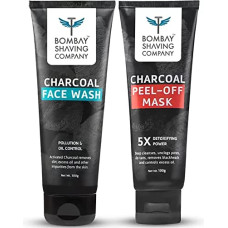 Deals, Discounts & Offers on Beauty Care - Bombay Shaving Co Charcoal Face Wash and Peel Of Mask |Skin Glowing | Skin Purifying and Deep Detox |Fights Pollution, Blackheads, Whiteheads, Dark Spots,Acne,Pimple|(Pack of 2 X100ml)
